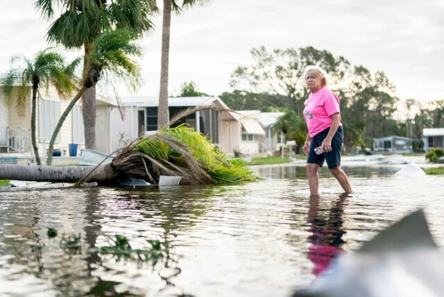 Orkanen «Milton» har ført til store ødeleggelser og dødsfall i Florida. Foto: Sean Rayford/Getty Images/AFP hovedbilde