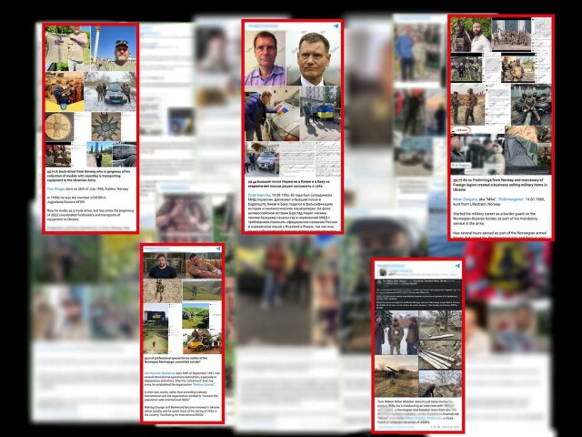 Blant nordmennene finner vi hjelpearbeidere, politikere, ansatte i Forsvaret og personer som har kriget i Ukraina på ukrainsk side, men også enkelte tidligere straffedømte og enkelte høyreekstreme. Fotomontasje: Rim Hjelde Elmofty hovedbilde