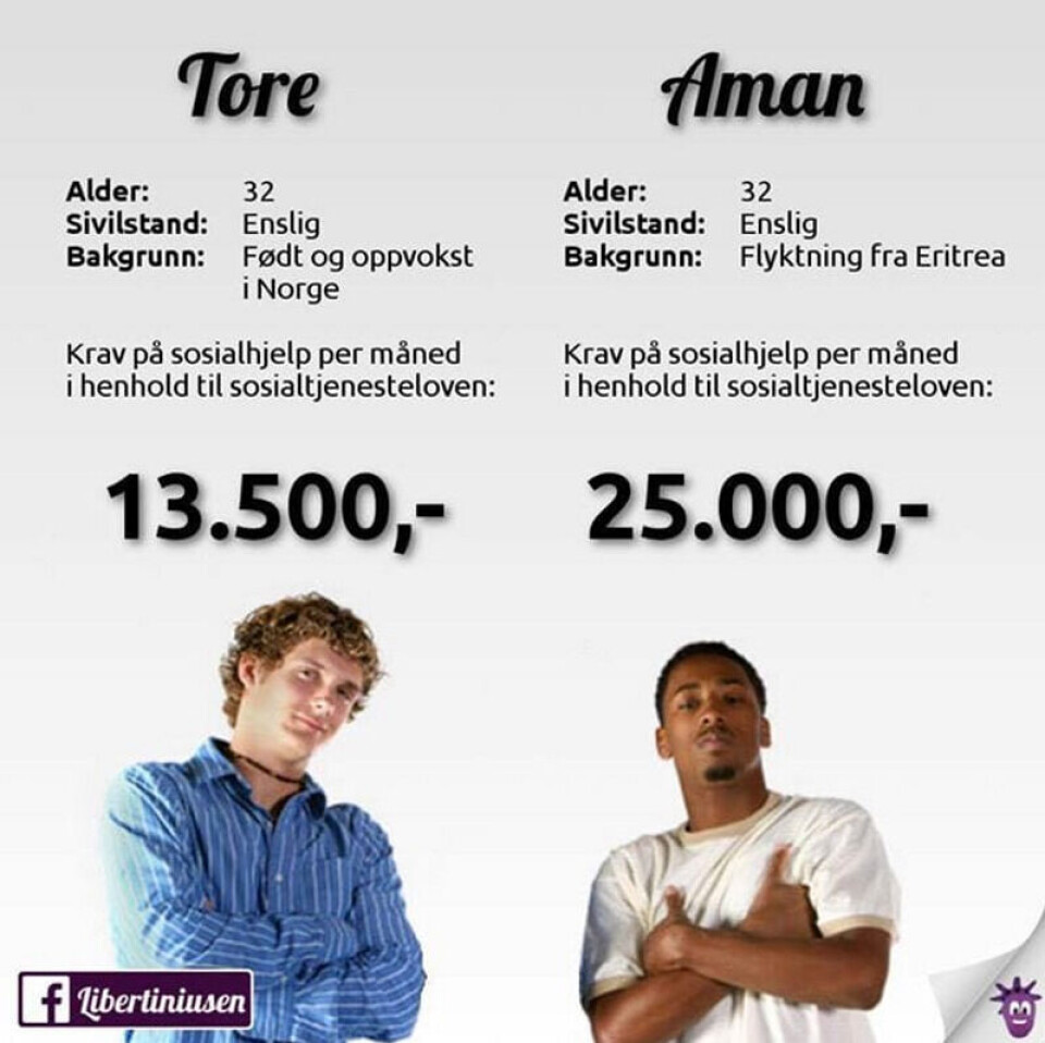 Skjermbilde fra Facebook