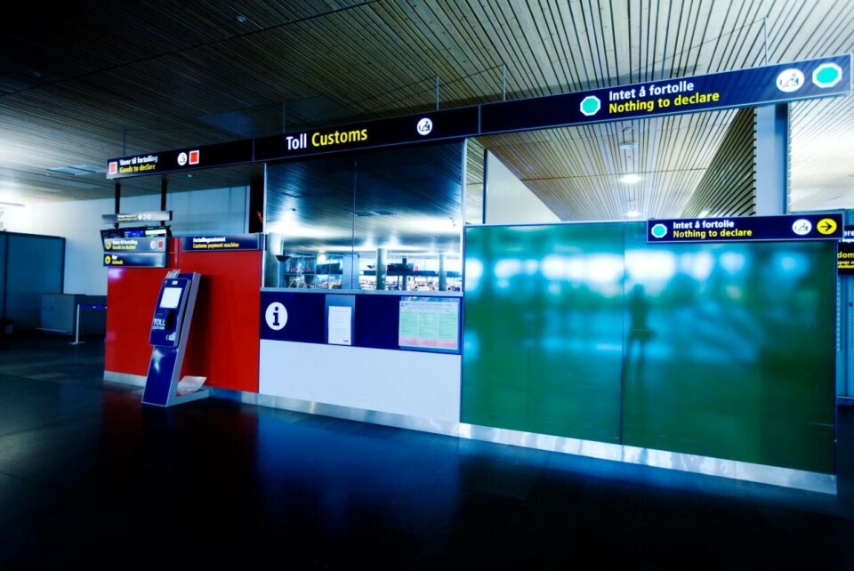 Tollområdet på Gardermoen flyplass. Foto: Kyrre Lien / NTB