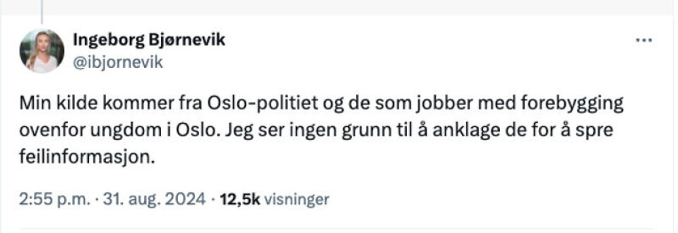 Skjermdump: X