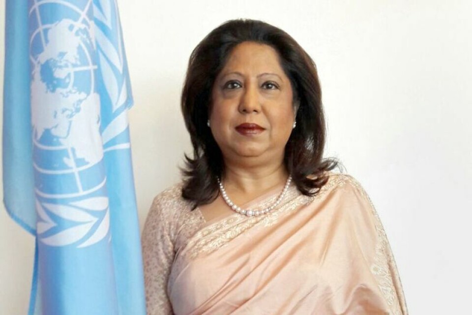 Den mauritanske juristen Pramila Patten har siden 2017 vært FNs spesialutsending for seksualisert vold i konfliktområder. Foto: FN