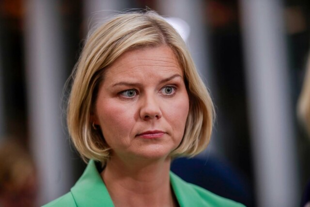 Her under partilederdebatten på TV 2 onsdag hadde Guri Melby (V) mye å komme med når det gjaldt skole og utdanning. Foto: Emilie Holtet / NTB hovedbilde