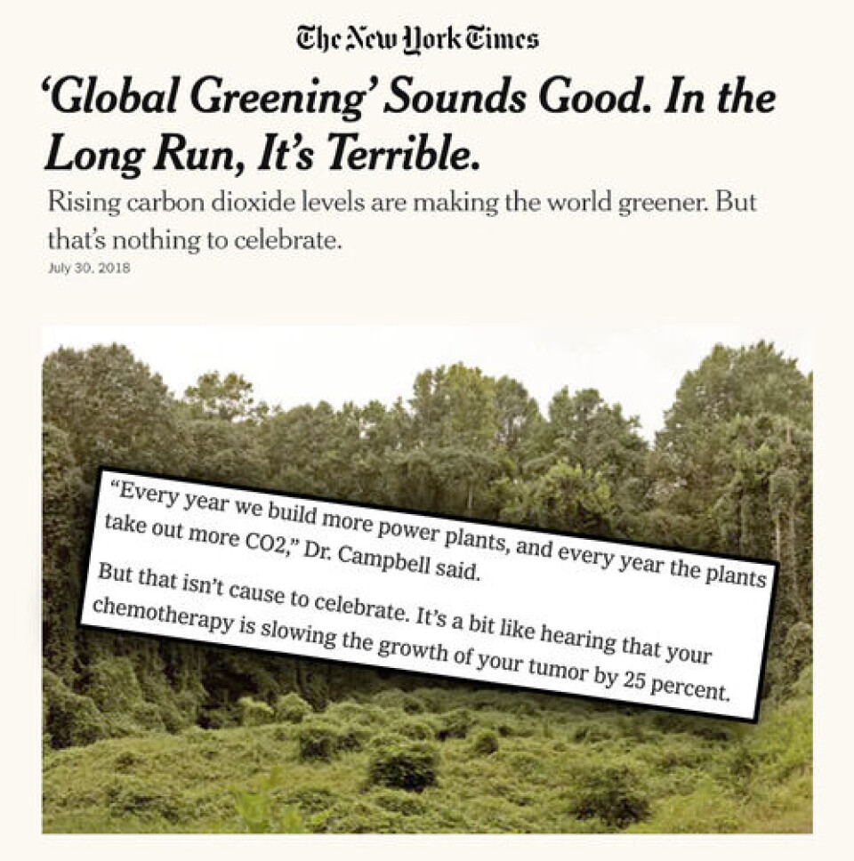Faksimile: The New York Times, 30.7.2018