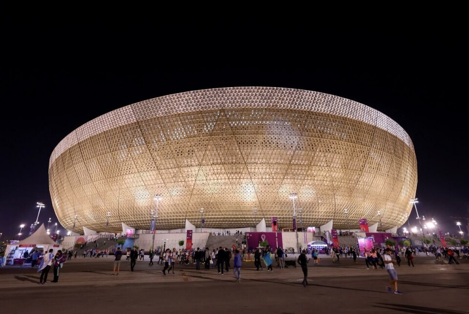 13. desember døde en vakt etter et fall i forbindelse med arbeid på Lusail stadion, der finalen ble spilt søndag. Foto: Yukihito Taguchi-USA TODAY Sports