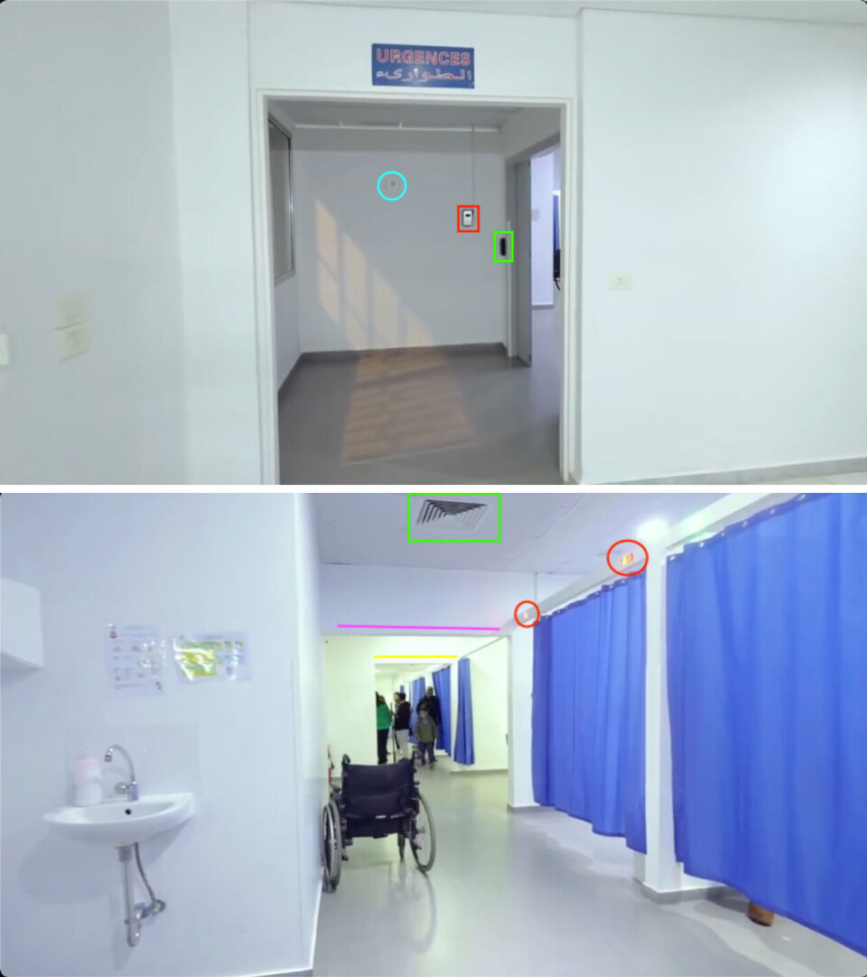 Videoen publisert på Instagram i februar 2024 viser den samme korridoren og det gjør at vi kan sammenlikne kjennetegn med videoen fra X. Skjermdump: Instagram