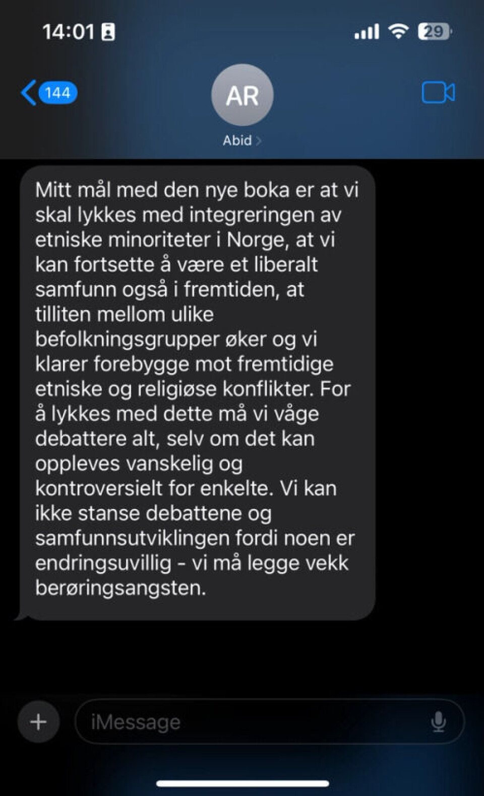 Abid Raja til Faktisk.no, 9. september 2024