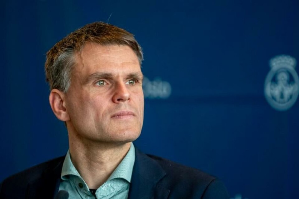 Finansbyråd Einar Wilhelmsen (MDG) følte for å svare på de falske påstandene på Twitter. Foto: Terje Pedersen/NTB