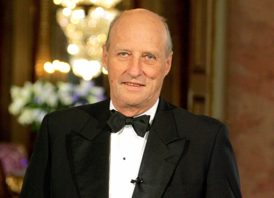 Hans Majestet Kong Harald så frem mot hundreårsmarkeringen for unionsoppløsningen i sin nyttårstale 31. desember 2004. Foto: Knut Falch / NTB.