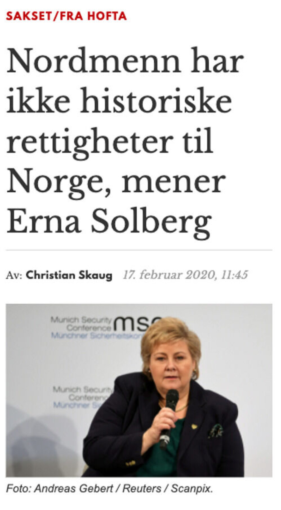 Documents mest virale sak i 2020 var den 9. mest enagsjerende saken det året. Faksimile fra Document