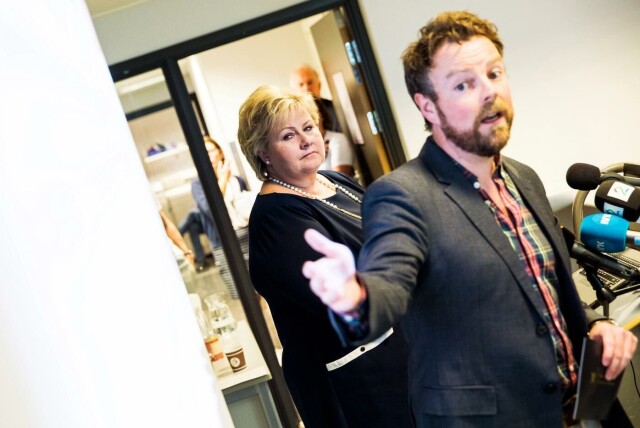 Erna Solberg og Torbjørn Røe Isaksen. Tore Meek / NTB scanpix Erna Solberg og Torbjørn Røe Isaksen.