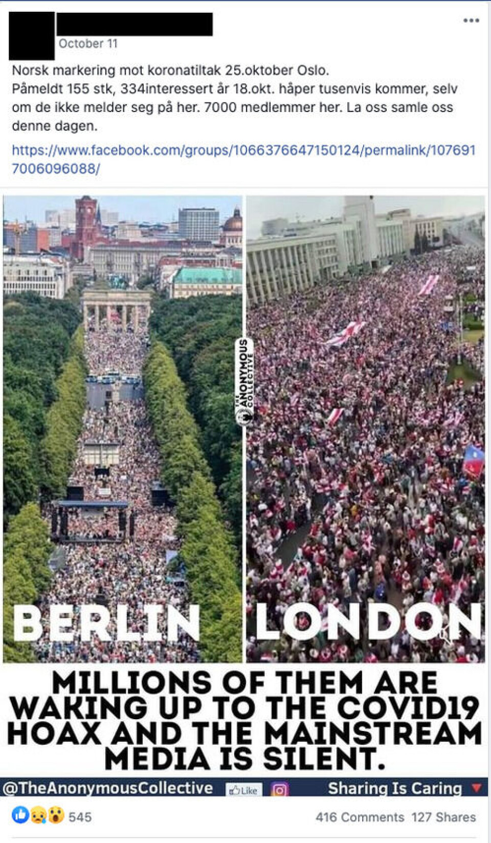 Brukere av gruppene maner til at så mange som mulig må stille i demonstrasjonen utenfor Stortinget. Brukere av gruppene maner til at så mange som mulig må stille i demonstrasjonen utenfor Stortinget.
