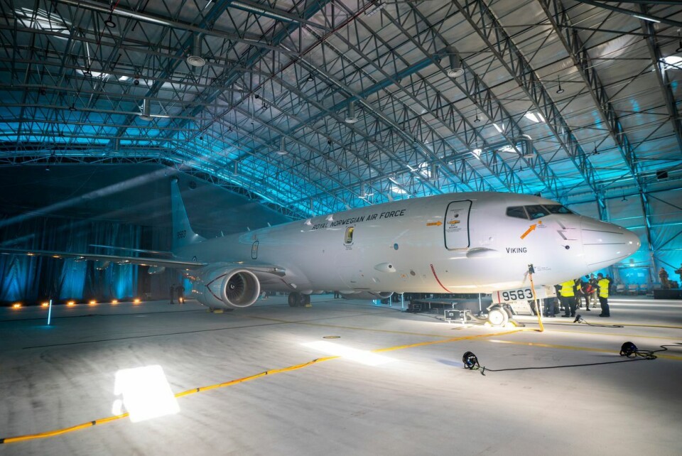 Det første av Forsvarets nye maritime overvåkingsfly P-8A Poseidon ble vist fram på Evenes militære flyplass i januar 2022. Tre av fem fly er på plass i Norge. Flyene har base i Evenes og skal overta etter dagens P-3 Orion i løpet av 2023. Foto: åkon Mosvold Larsen / NTB