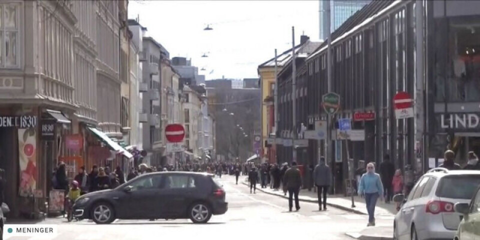 Dette bildet viser Markveien når det ikke er zoomet inn, ifølge Dagbladet. Skjermbilde fra Dagbladet.no. Dette bildet viser Markveien når det ikke er zoomet inn, ifølge Dagbladet.