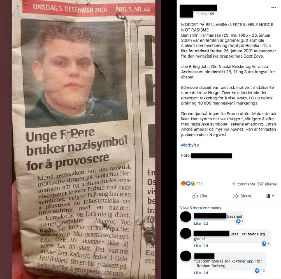 Foto: Skjermdump/Facebook