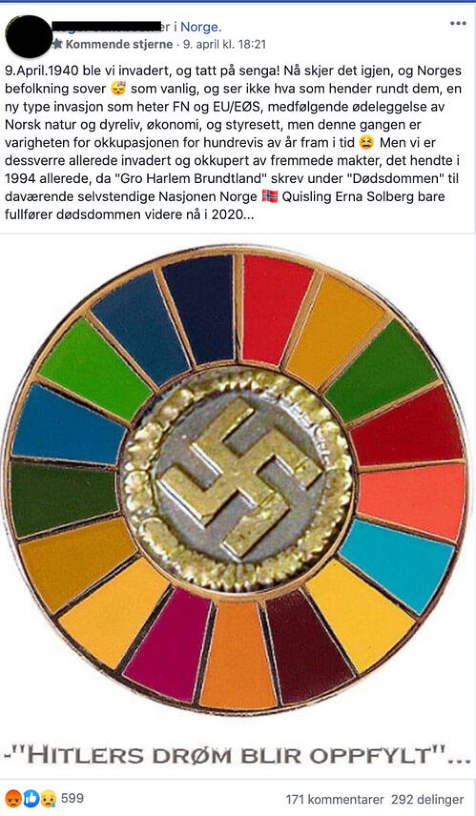 Skjermbilde: Facebook