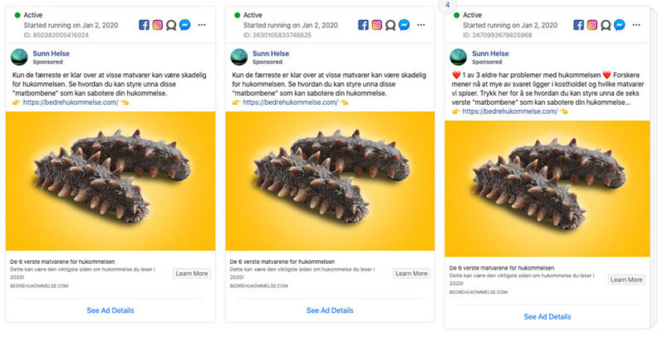 Skjermbilde fra Facebook.