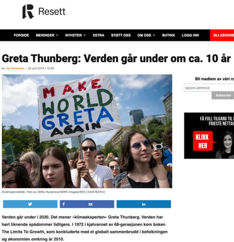 Foto: Skjermdump / Resett.no