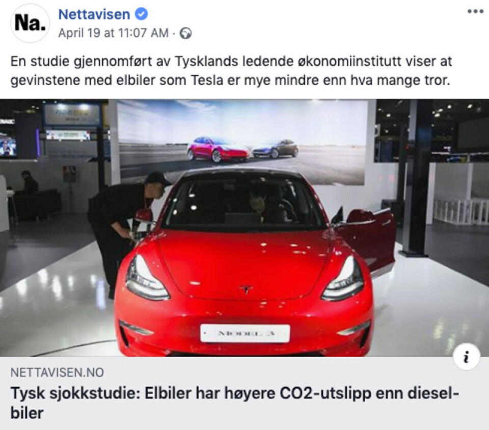 Skjermbilde fra Facebook.