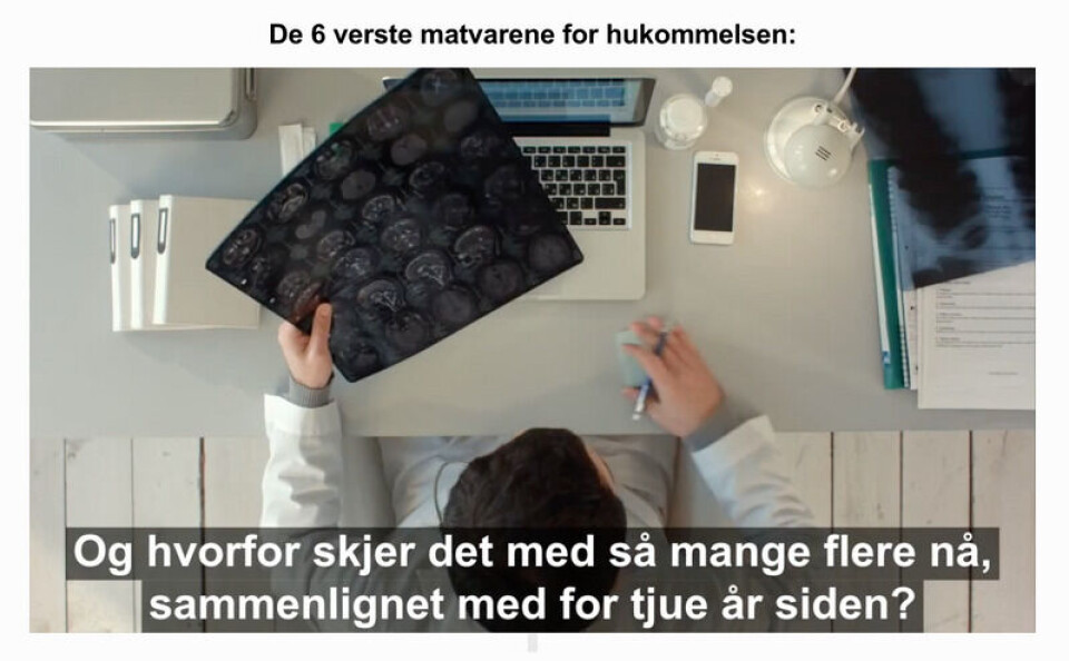 Skjermbilde fra bedrehukommelse.com.