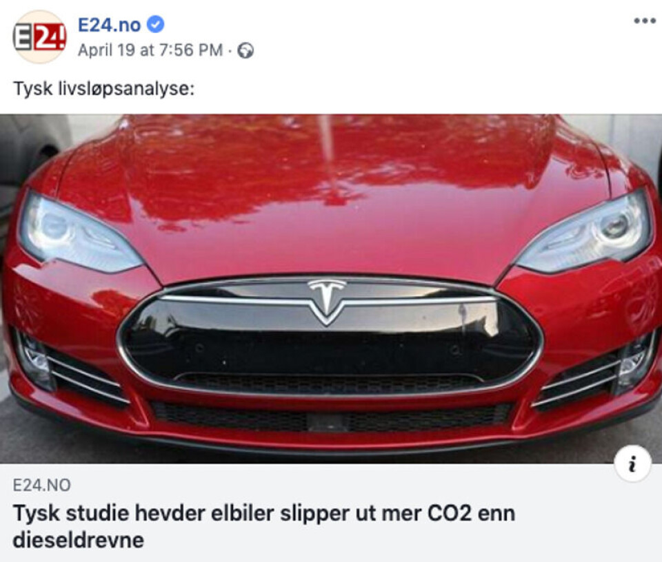 Skjermbilde fra Facebook.