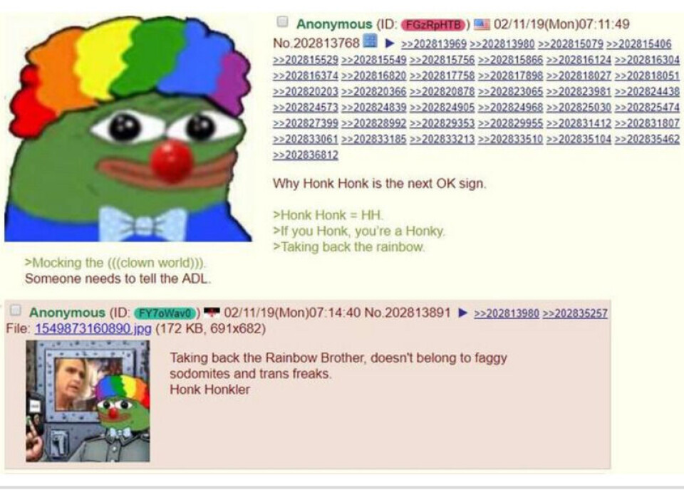 «OK»-tegnet viser til en håndbevegelse som ble brukt av høyreradikale og -ekstreme miljøer. Skjermbilde: Know Your Meme / 4chan «OK»-tegnet viser til en håndbevegelse som ble brukt av høyreradikale og -ekstreme miljøer.