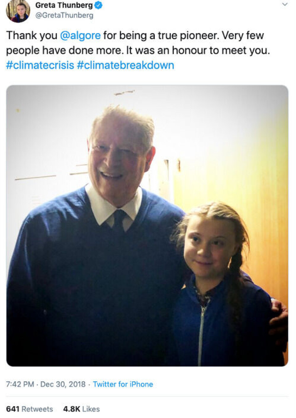 Foto: Skjermdump / Twitter