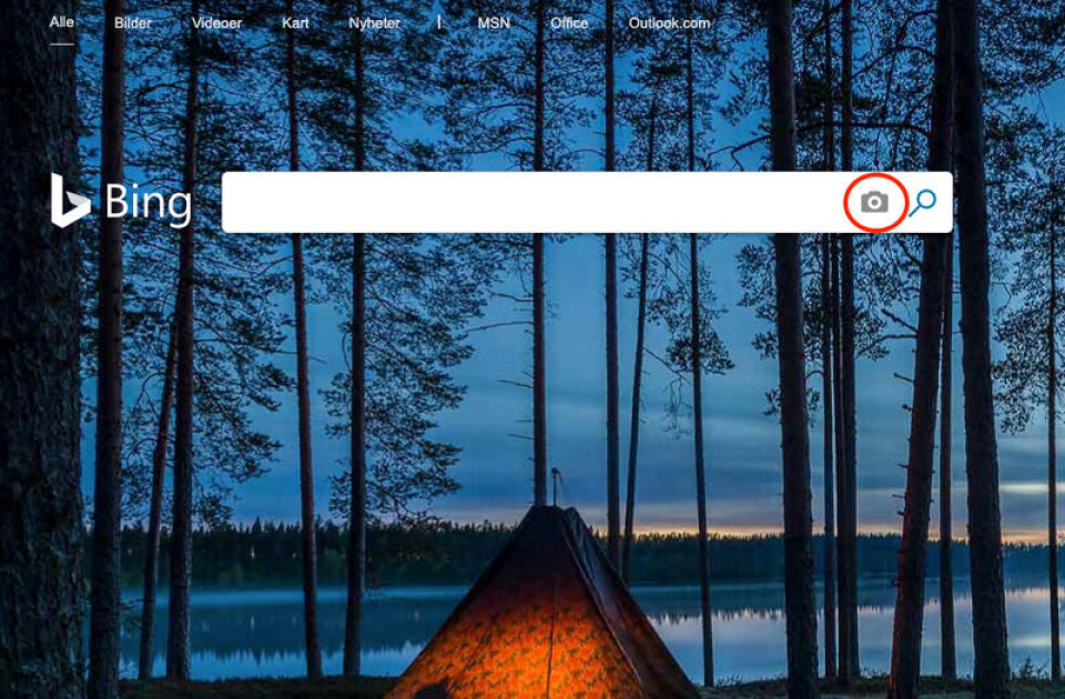 Foto: Skjermdump/Bing.com