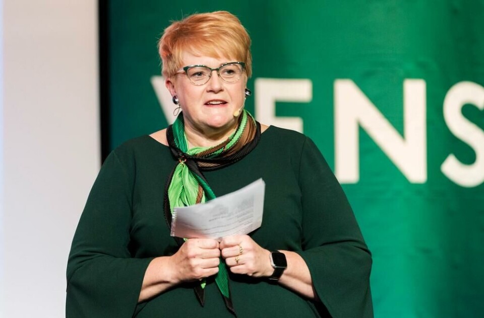 Venstre-leder Trine Skei Grande nevnte listemangelen på Vestlandet i landsmøtetalen sin. Foto: Ned Alley / NTB scanpix. Venstre-leder Trine Skei Grande nevnte listemangelen på Vestlandet i landsmøtetalen sin.