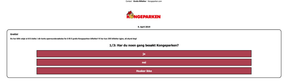 Nei, Kongeparken, Tusenfryd og Norwegian gir ikke bort gratisbilletter til alle