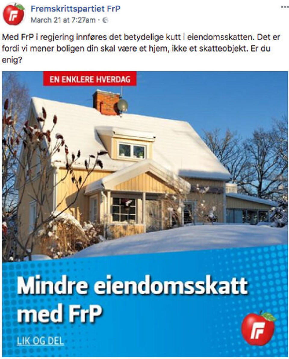 Foto: Skjermdump / Facebook