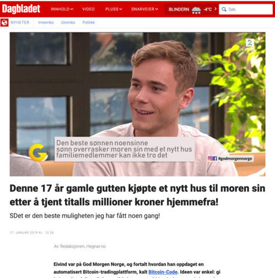 Skjermdump fra afillicircle.com Skjermdump fra afillicircle.com