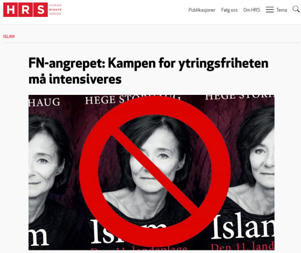 Skjermdump fra Rights.no.
