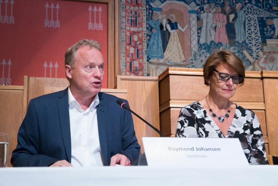 Byrådsleder i Oslo, Raymond Johansen (Ap), og eldrebyråd Tone Tellevik Dahl (Ap). Foto: Terje Pedersen / NTB scanpix. Byrådsleder i Oslo, Raymond Johansen (Ap), og eldrebyråd Tone Tellevik Dahl (Ap).