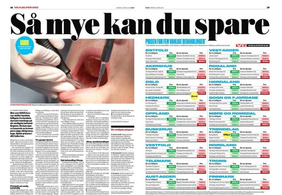 Faksimile VG 2. mars 2019.
