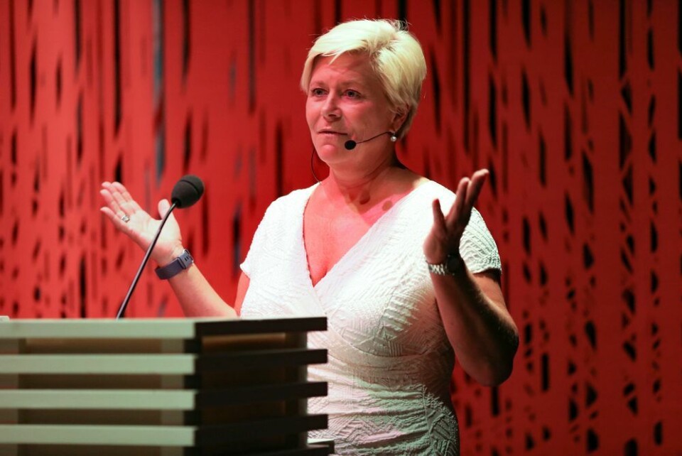 Finansminister Siv Jensen (Frp). Foto: Ørn E. Borgen / NTB scanpix. Finansminister Siv Jensen (Frp).