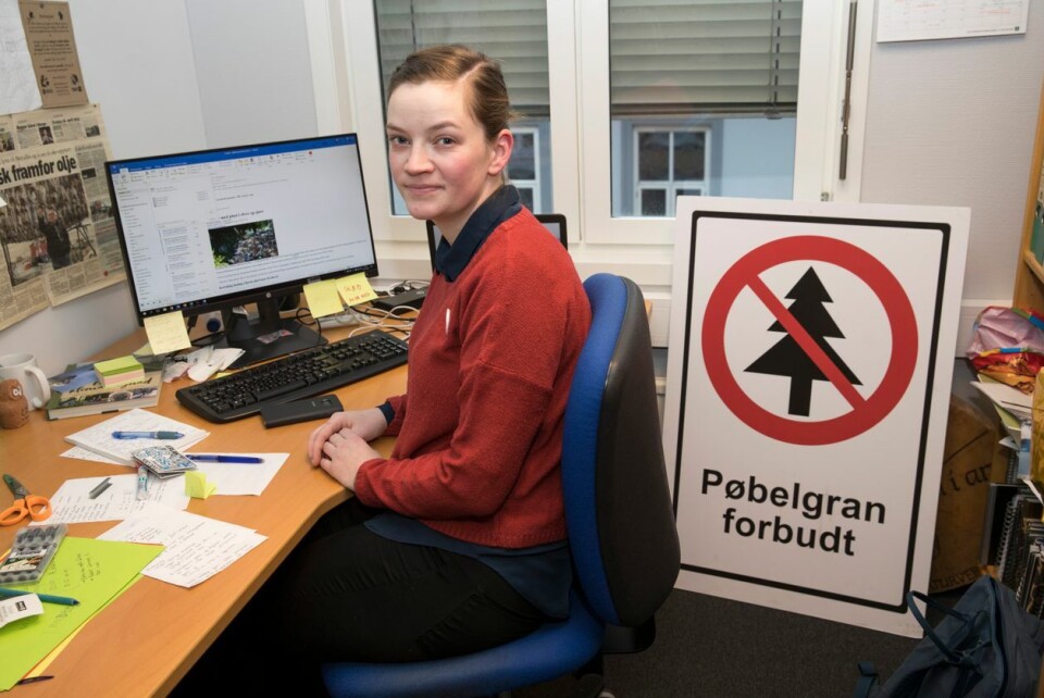 FORETREKKER PAPIR: Leder Silje Ask Lundberg i Naturvernforbundet hevder papirposer er bedre enn plastposer. Foto: Terje Bendiksby / NTB Scanpix FORETREKKER PAPIR: Leder Silje Ask Lundberg i Naturvernforbundet hevder papirposer er bedre enn plastposer.