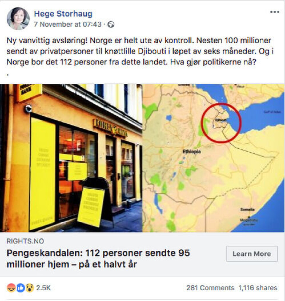 Foto: Skjermdump / Facebook