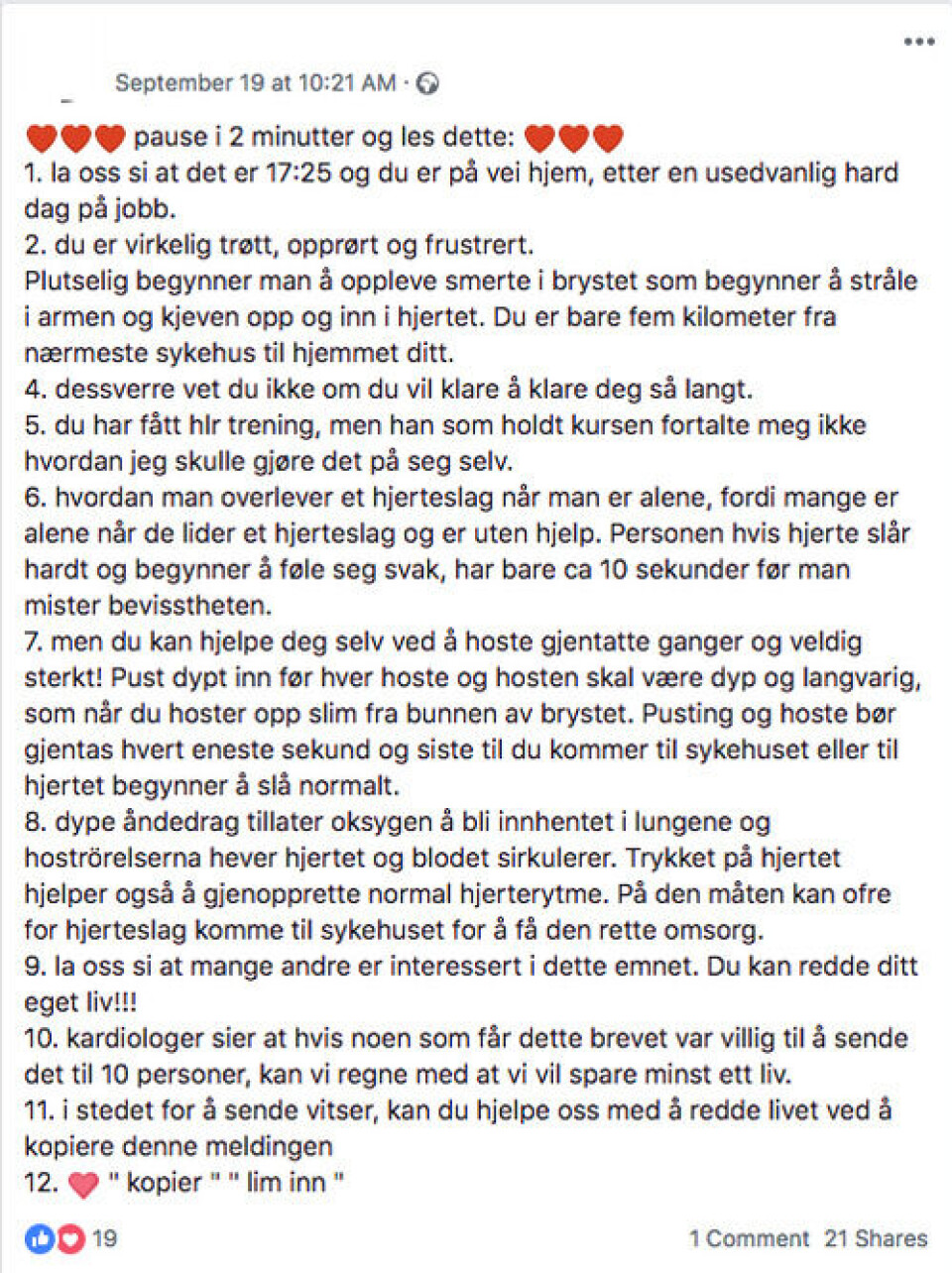 Foto: Skjermdump/Facebook.