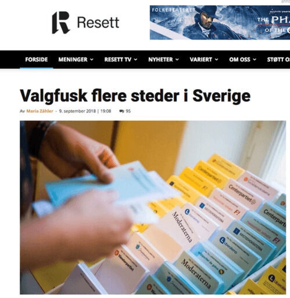 Foto: Skjermdump/Resett.