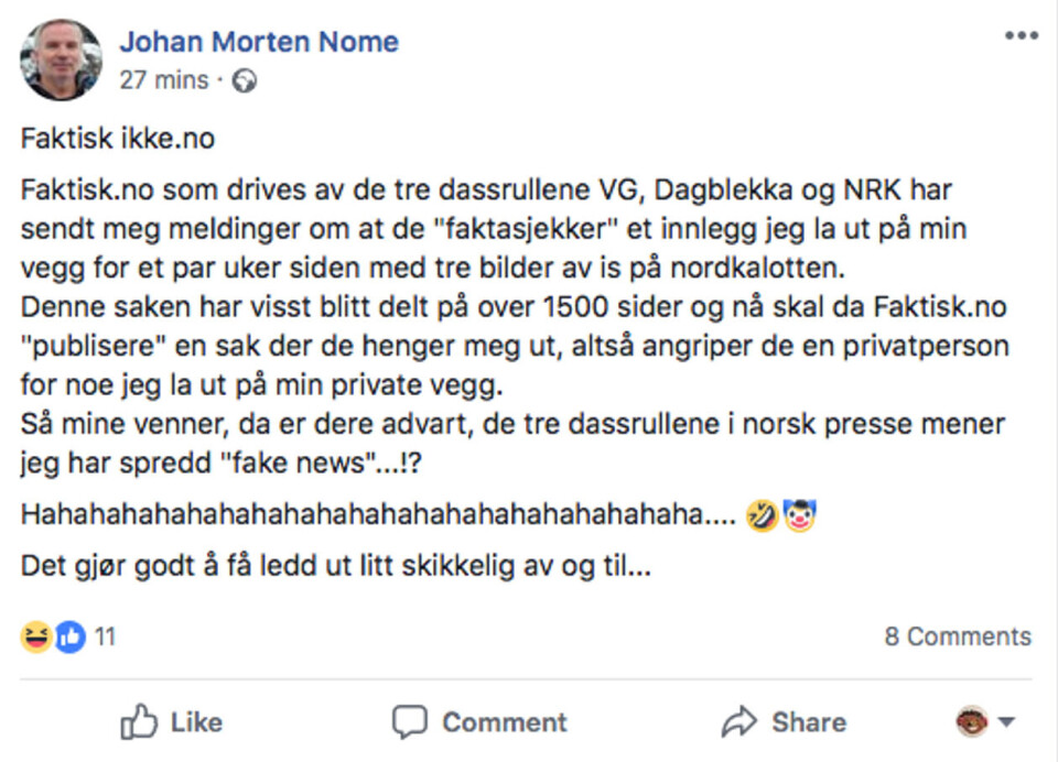 Nei, isarealet ved Nordpolen er ikke tilbake på 1979-nivå