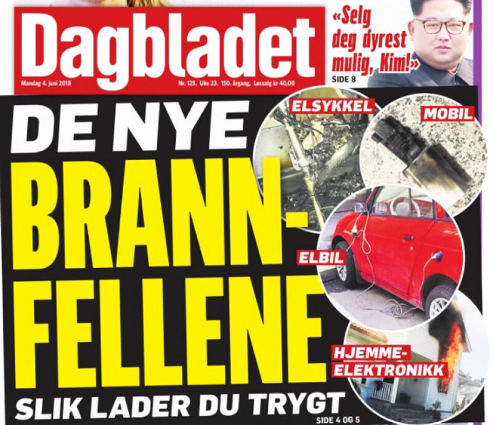 Faksimile: Dagbladet, 4. juni 2018
