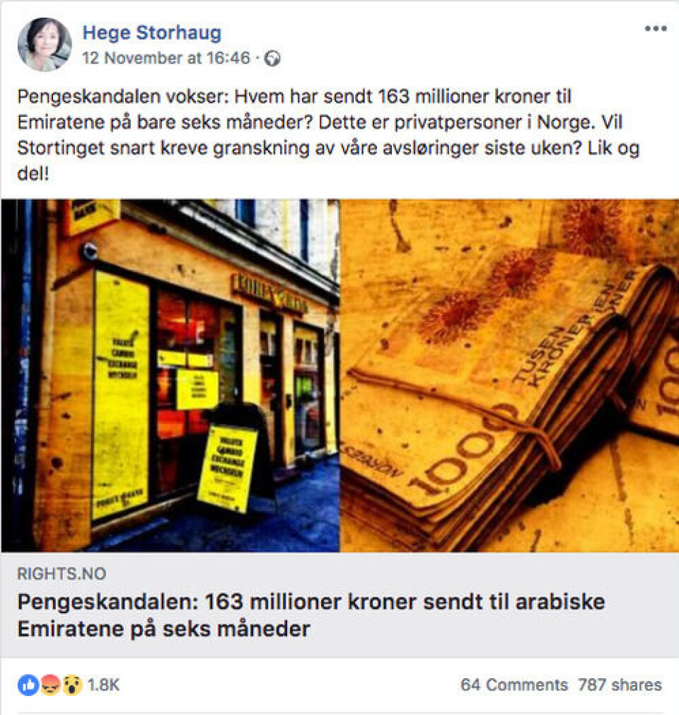 Foto: Skjermdump / Facebook