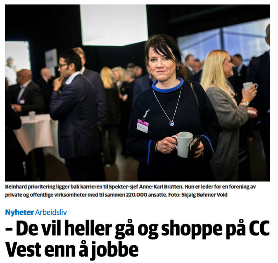 Foto: Skjermdump/DN.no.