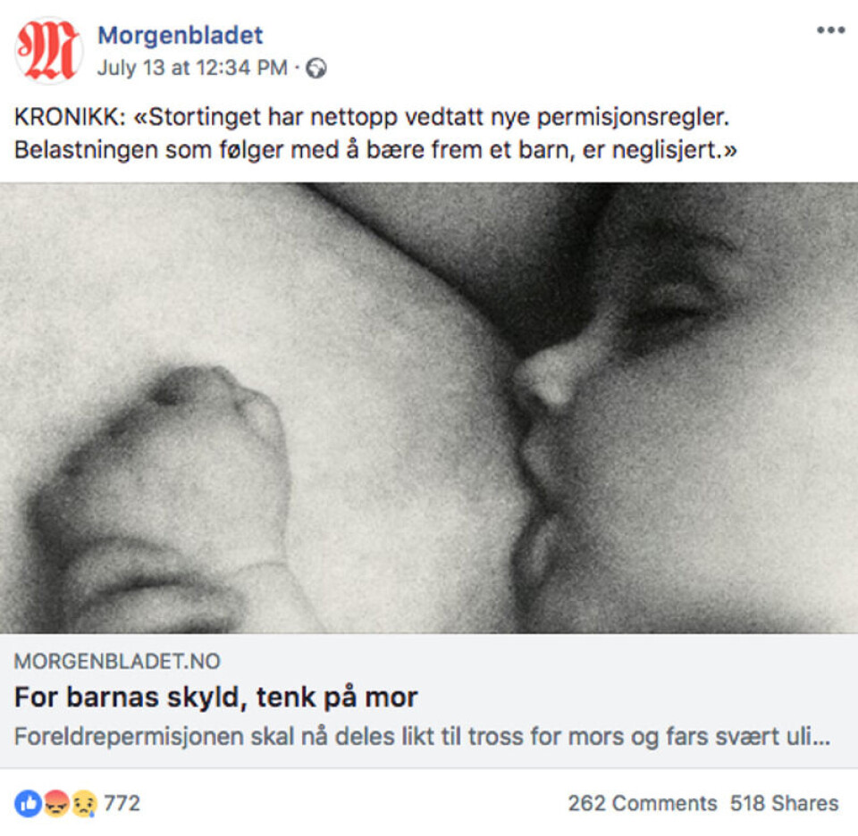 Foto: Skjermbilde/Facebook.
