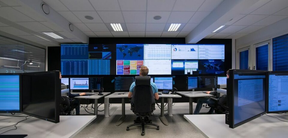 Telenors sikkerhetssenter. Foto: Telenor. Telenors sikkerhetssenter.