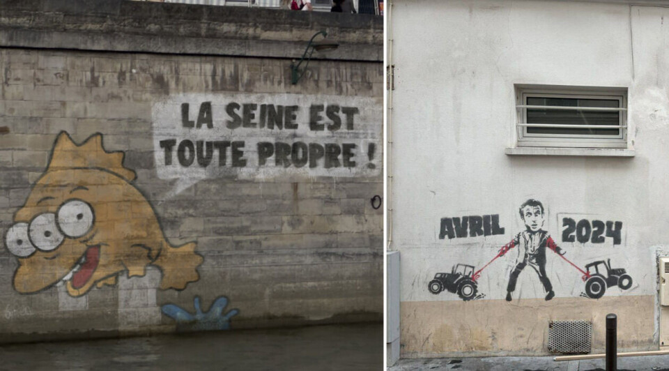 Dette er eksempler på bilder som Faktisk.no har fått tilsendt av det som påstås å være graffiti i europeiske byer.