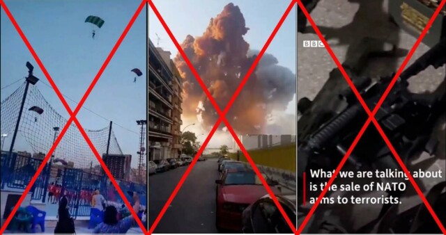 Disse videoene deles som ekte videoer fra Israel eller Gaza. Skjermdump, X hovedbilde