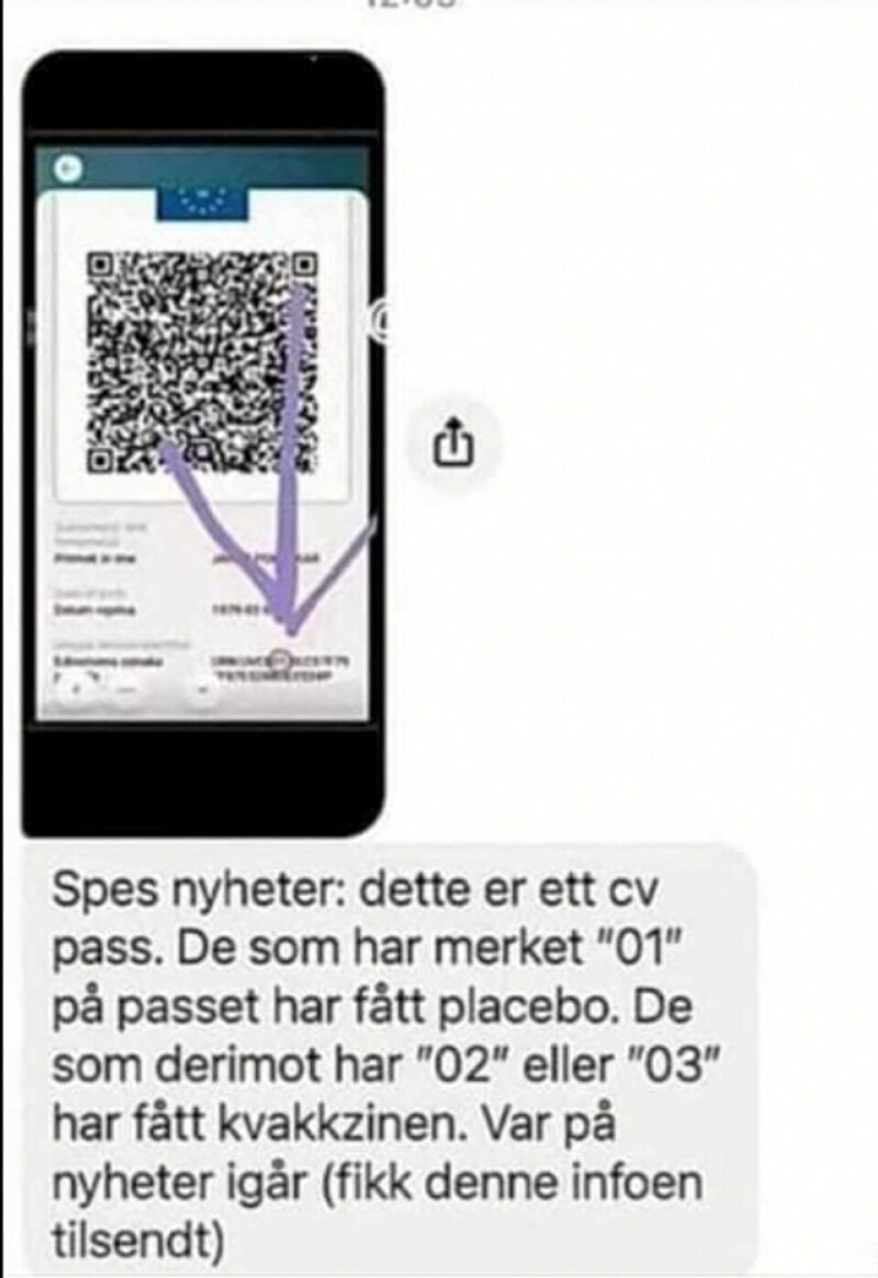 Folk ser ut til å mene at det er store forskjeller på hvilke typer vaksiner man har fått. Skjermdump, Facebook.