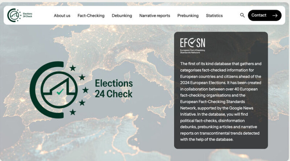 Skjermdump: elections24.efcsn.com